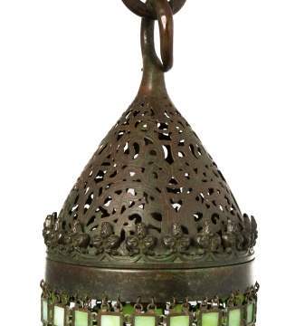 Tiffany Studios Early Moorish Chain Mail Hall Lantern
