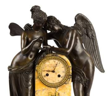 Fine French Cupid and Psyche Shelf Clock