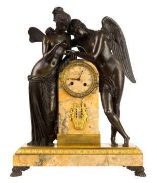 Fine French Cupid and Psyche Shelf Clock