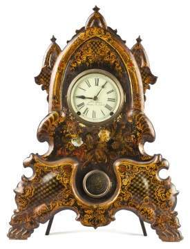 J. C. Brown Iron Front Shelf Clock