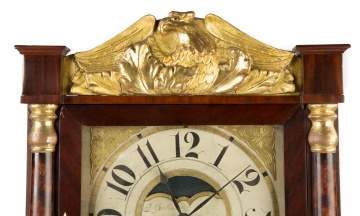 A Fine John Birge, Bristol, CT, Double Decker Shelf Clock