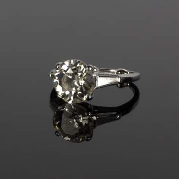 3+ ct Solitaire Diamond Ring