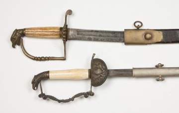 Two US Eagle Head Swords