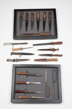 Group Trench Knives