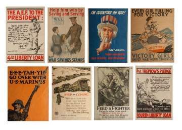 Eight Vintage Posters
