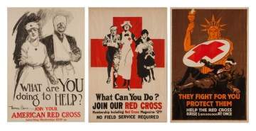 Three Vintage Red Cross Posters