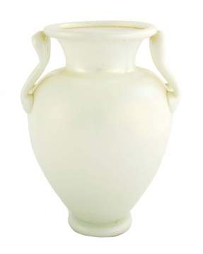 Steuben Calcite Handled Vase