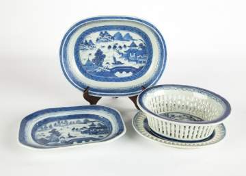 Chinese Export Blue and White Porcelain Canton