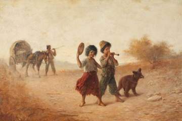 Fritz Fig (British, 19th century) "Gypsies on the March"