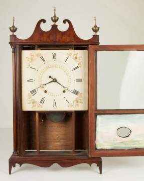 Eli & Samuel Terry Pillar and Scroll Shelf Clock