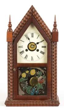 E. N. Welch Miniature Ripple Steeple Shelf Clock