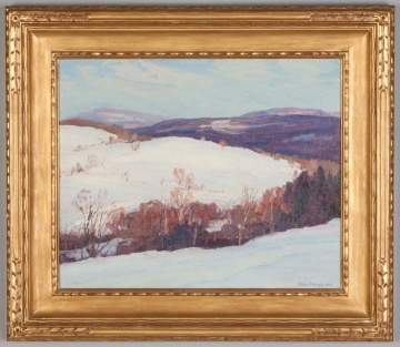 George Renouard (American, 1884-1954) "Winter in the Catskills" 1925.