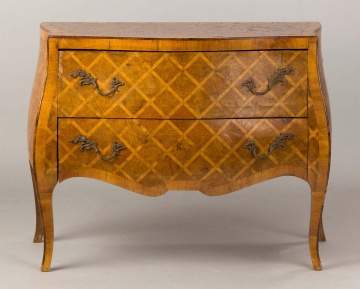 Italian Marquetry Bombay Two Drawer Commode