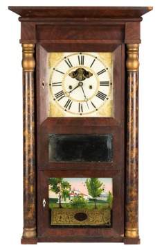 Unusual Eli Terry Jr. Triple Decker Shelf Clock