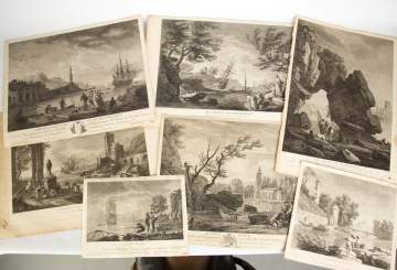 Group of 18 Early Engravings