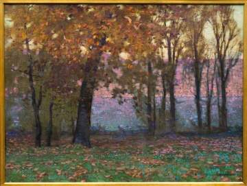 William Langson Lathrop (American, 1859-1938)  "October Evening"