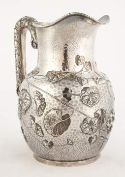 Bigelow Kennard & Co, Boston Hand Hammered Sterling Silver Water Pitcher
