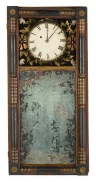 Attr. to Benjamin Morrill, Boscawen, New Hampshire Mirror Clock