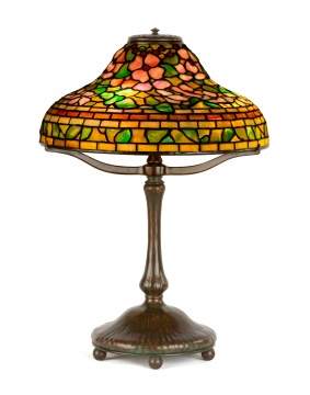 Tiffany Studios, New York, 'Jeweled Dogwood' Table Lamp