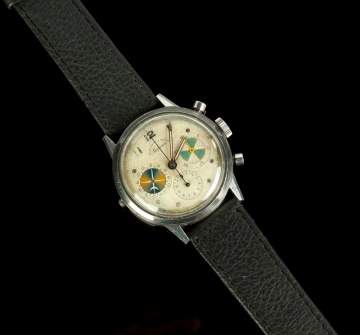 Heuer, Abercrombie & Fitch Co. Stainless Steel  'Seafarer Chronograph Wristwatch