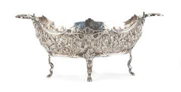 S. Kirk & Sons Repoussé Footed Centerpiece Bowl  with Handles