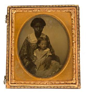 Ambrotype of Mammy with Child