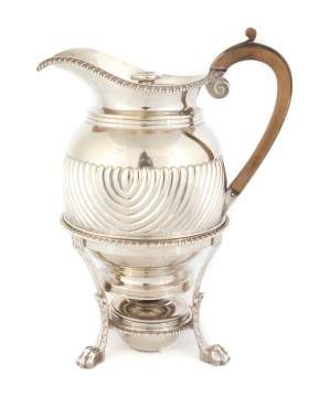 George III Silver Coffee and Stand