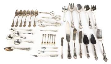 Group Sterling Flatware and Serving Pieces