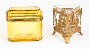 Steuben Dresser Box and Jar
