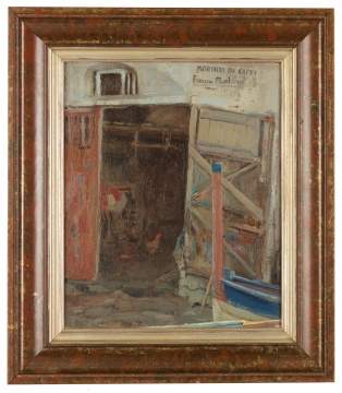 Aldro Thompson Hibbard (American, 1886-1972)   "Boathouse at Capri"