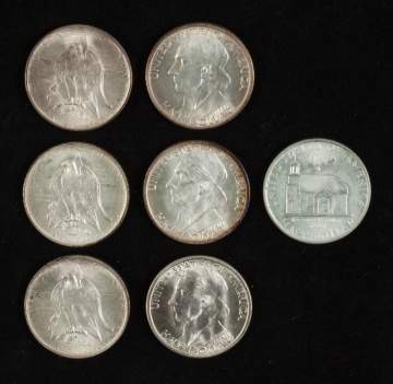 Group of American Commemorative Silver Half Dollar  Coins