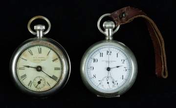 Antique New York Standard Watch Co. & G. A. Conant  Boston, Mass. Coin Silver Pocket Watches