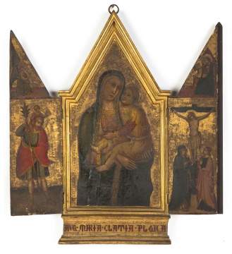 Early Russian Icon Triptych