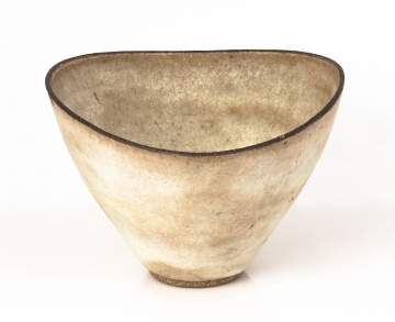Lucie Rie (British, 1902-1995) Large Oval Bowl