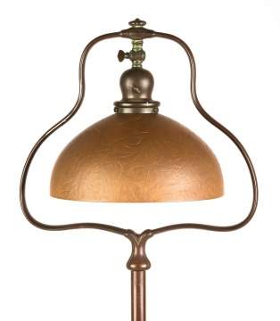 Handel Floor Lamp with Brown Chipped Ice Shade