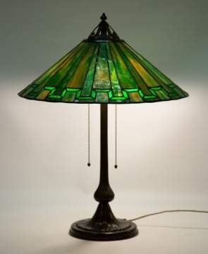 Handel Arts & Crafts Leaded Glass Lamp