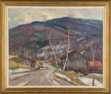 Emile Albert Gruppe (American, 1896-1978) "Early Snow Vermont"