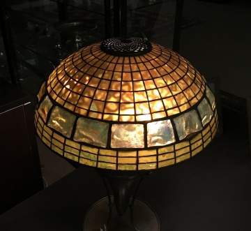 Tiffany Studios, New York, "Turtleback" Table Lamp