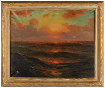 William Whitney (Late 19th/Early 20th Century) "Sunset Marine"