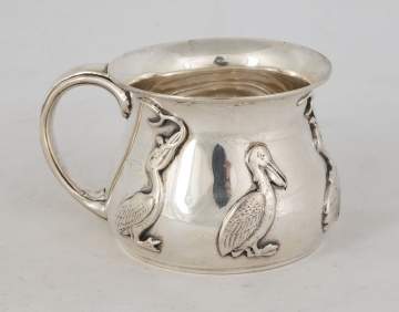Gorham Sterling Cup With Pelicans