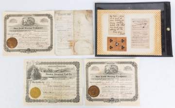 Old West Ephemera and Stock Certificates