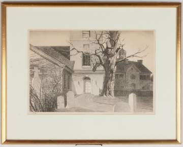 Stow Wengenroth (American, 1906-1978)"Churchyard Delaware" 