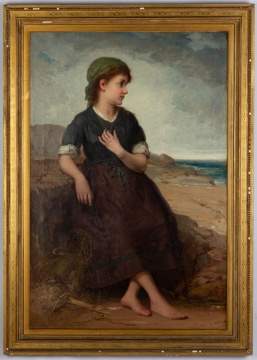 In the Manner of William-Adolphe Bouguereau, Fisher Girl