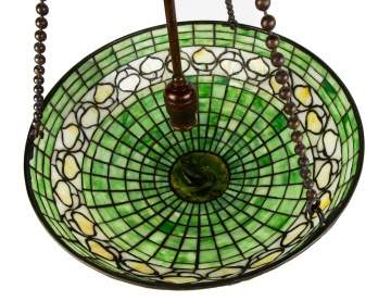 Tiffany Studios Hanging Acorn Lamp With Turtleback