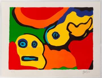 Karel Appel (Dutch, 1921-2006) Yellow Boy and Sun