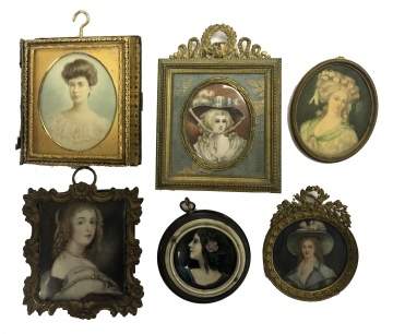 Group of European Portrait Miniatures