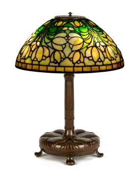 Tiffany Studios, New York, "Crocus" Table Lamp