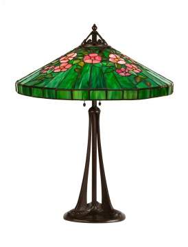 Handel Leaded Floral Lamp