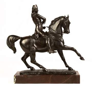 Thomas Thornycroft (British 1815-1885)Bronze of George Washington on Horseback