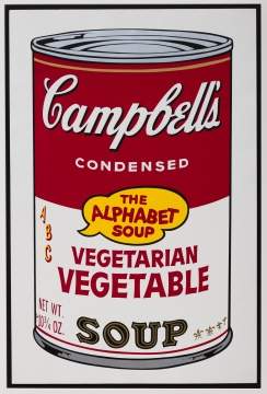 Andy Warhol (American, 1928-1987) "Vegetarian Vegetable, from Campbell's Soup II"